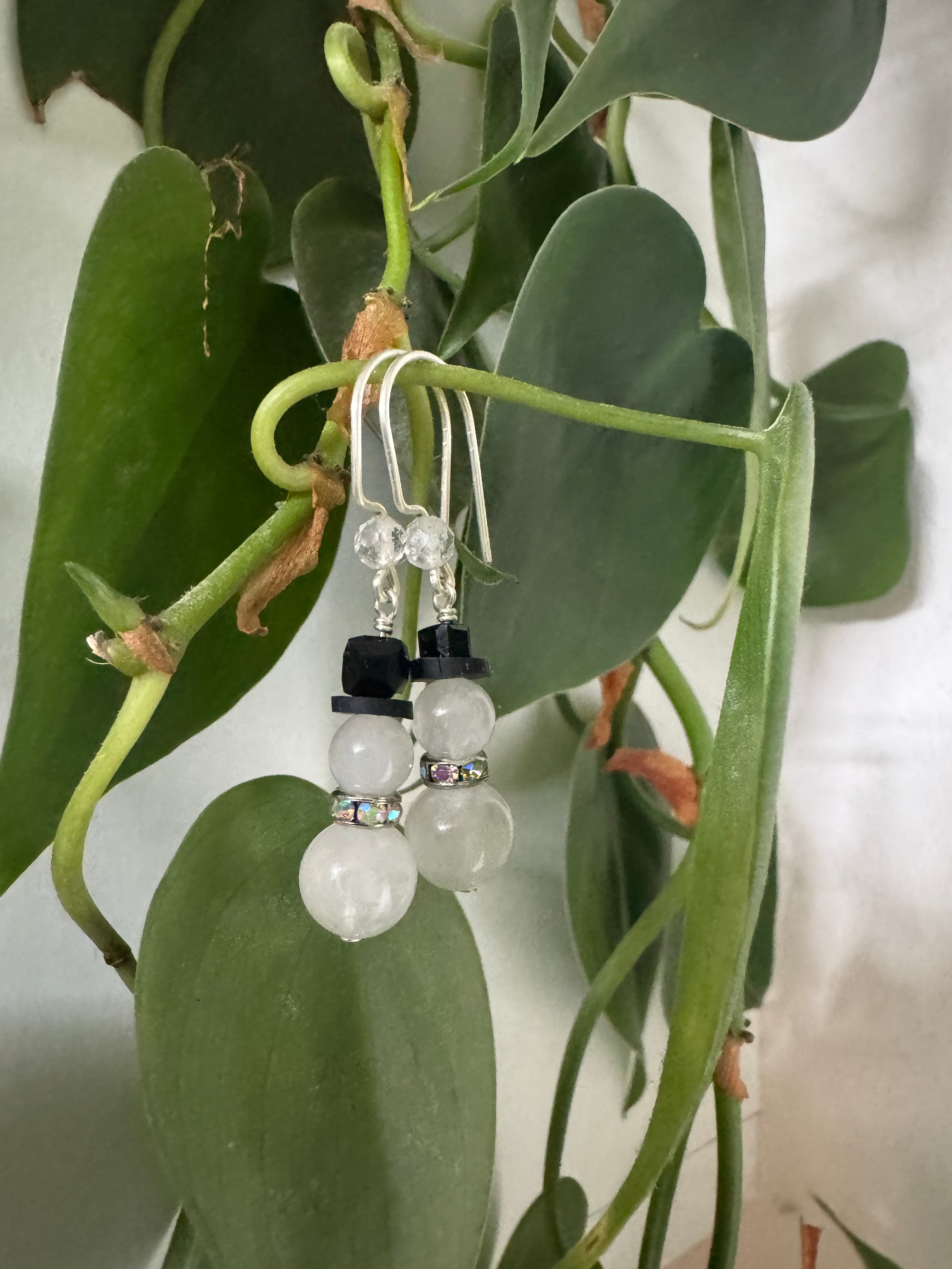 Frosted Noel Earrings - Winter's Radiance