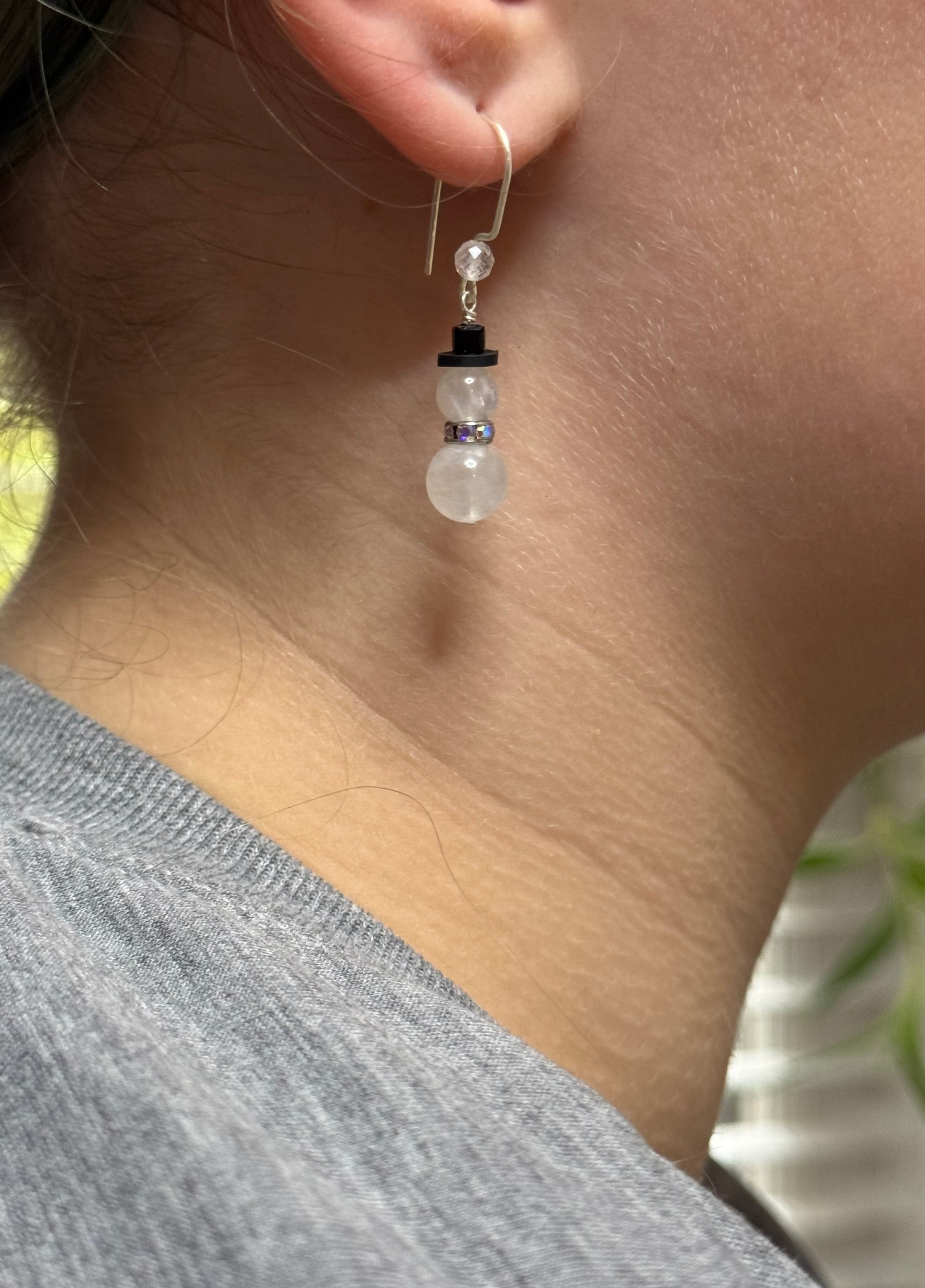 Frosted Noel Earrings - Winter's Radiance