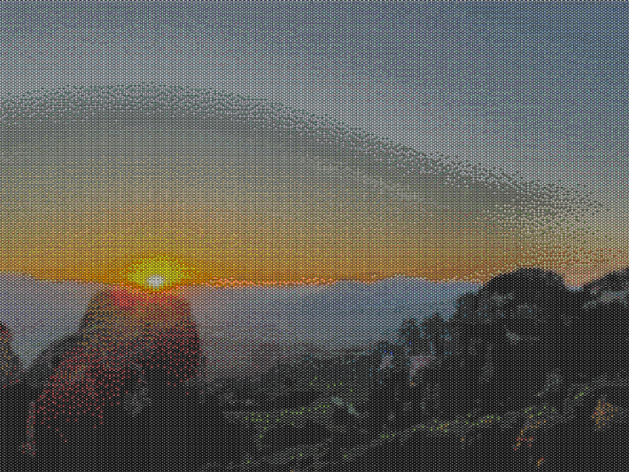 Meteora Sunset Tapestry