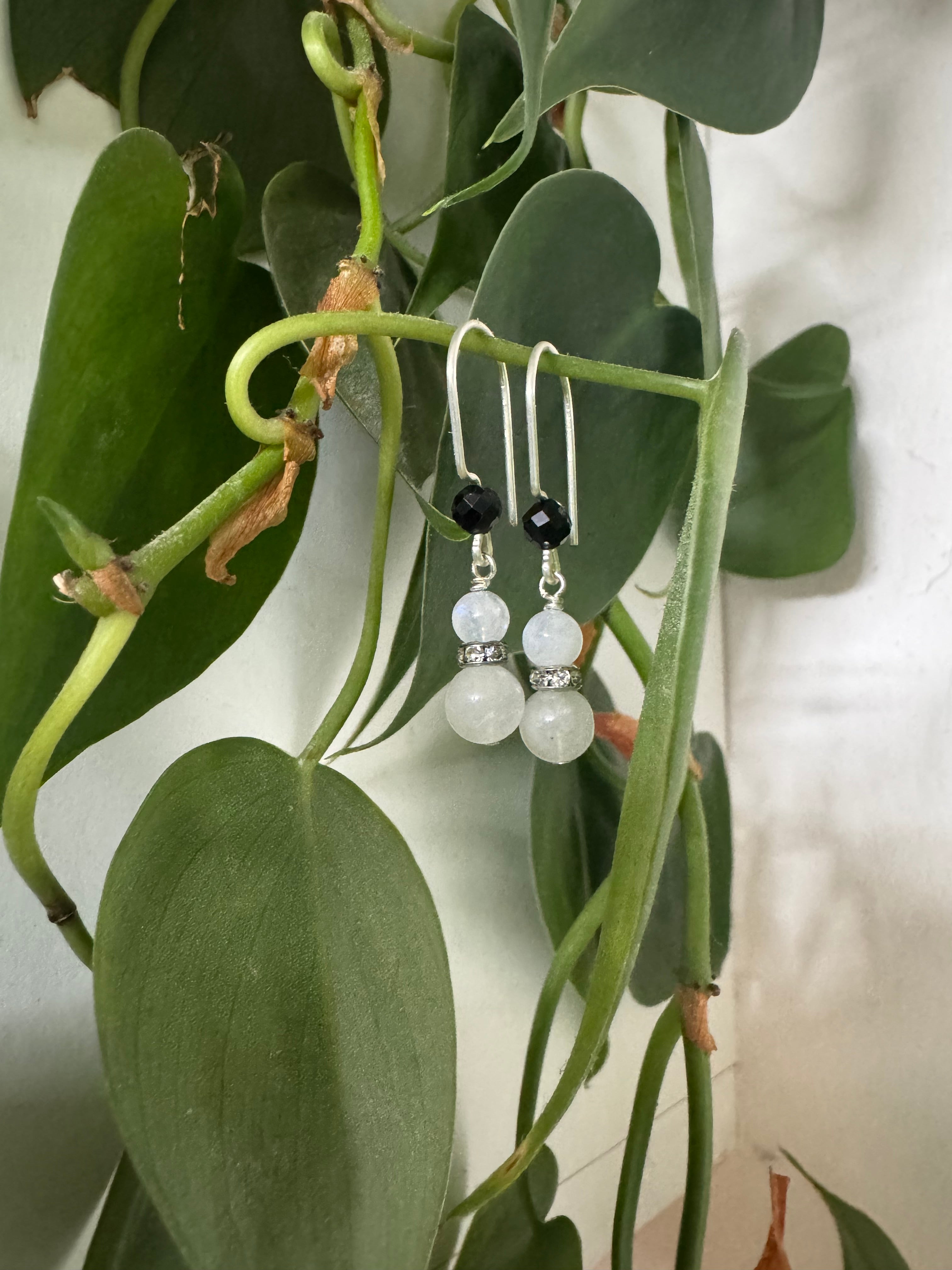 Moonlit Frost Earrings - Winter's Glow